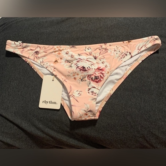 RHYTHM BONITA CHEEKY PANT BIKINI BOTTOM WOMEN'S PEACH NWT - Picture 4 of 6